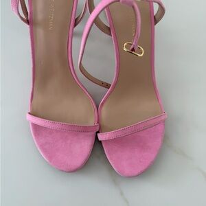 Stuart Weitzman Pink Strappy Heels